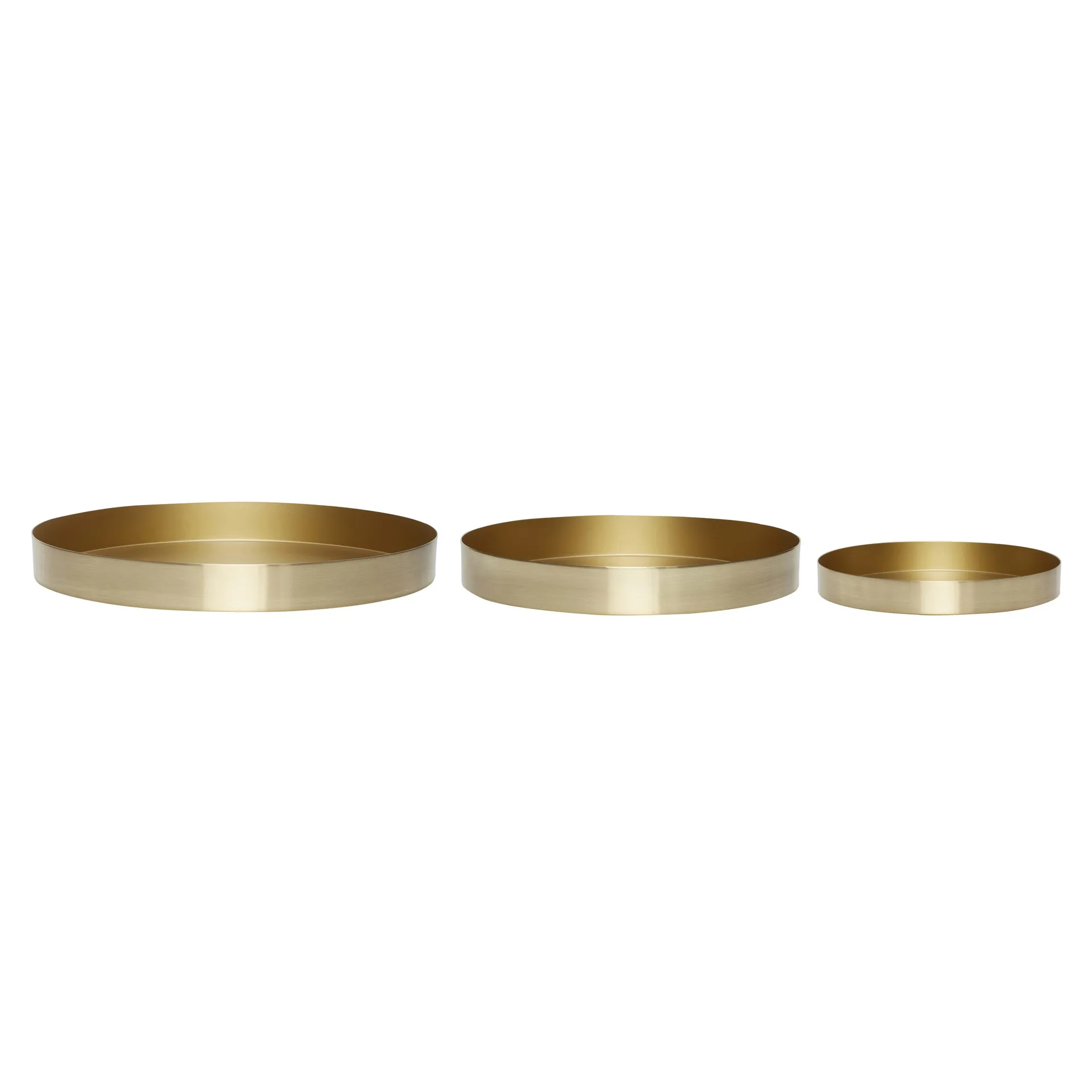Hübsch Bakke 3-pak Metal-messing
