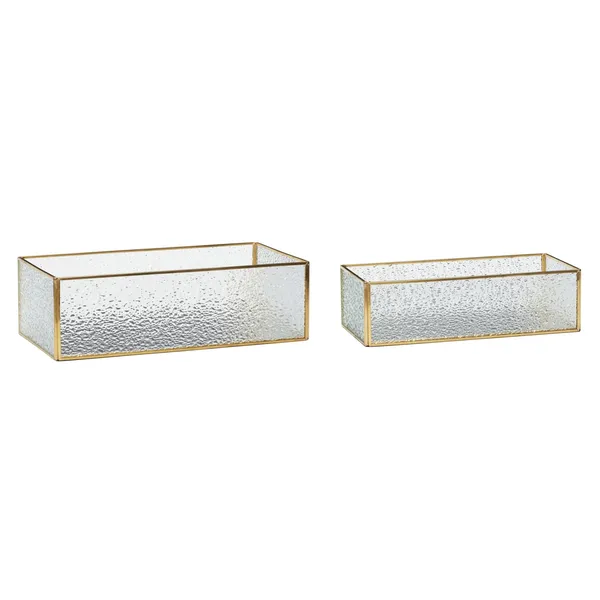 Glasbox 2-pack, Mässing-klar