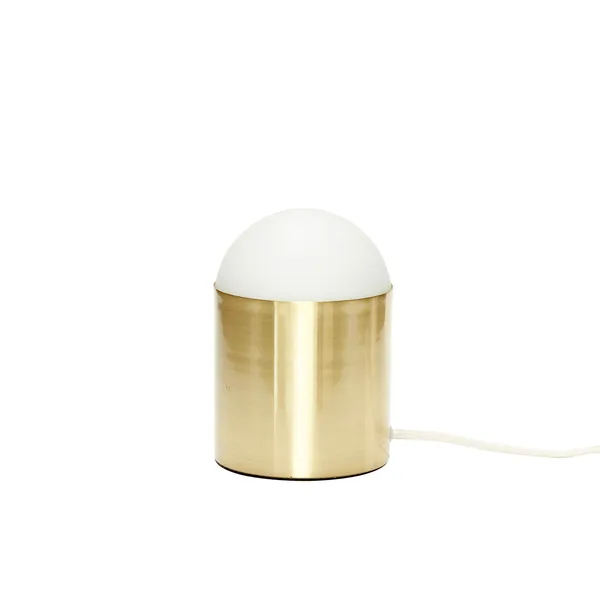 Hübsch bordslampa Ø12 cm, Mässing-frostat glas