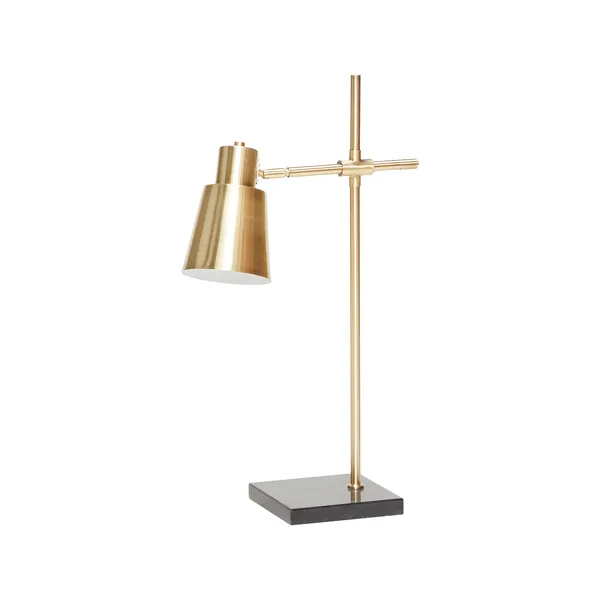 Hübsch bordslampa 36x18 cm, Mässing-svart