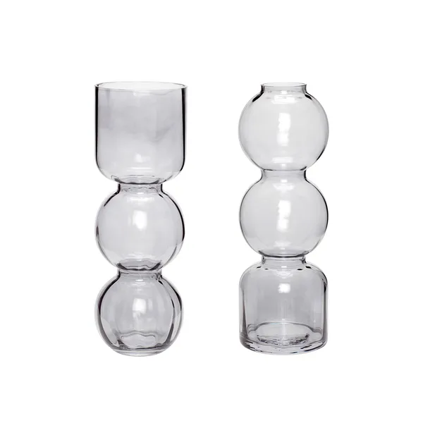 Hübsch vas 2-pack 12x25 cm