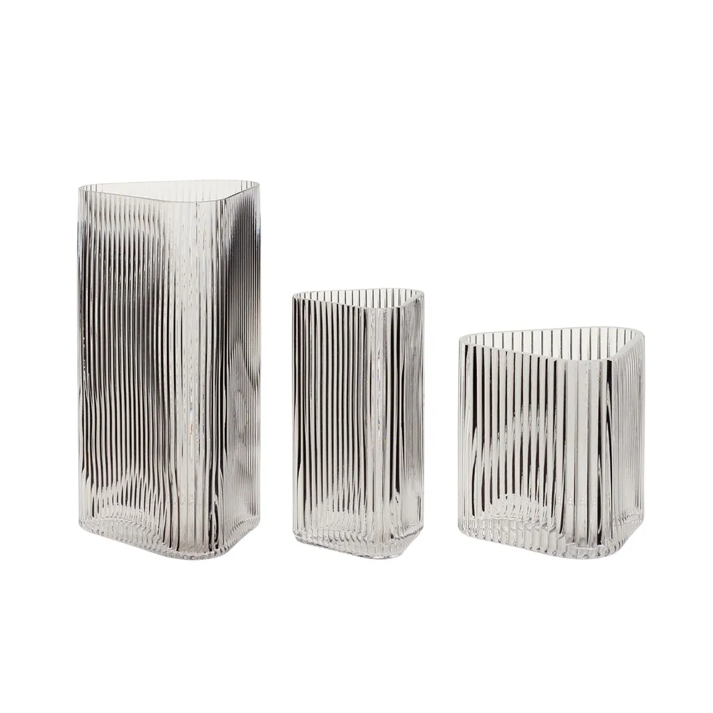 Hübsch Hübsch vase 3-pak Klar