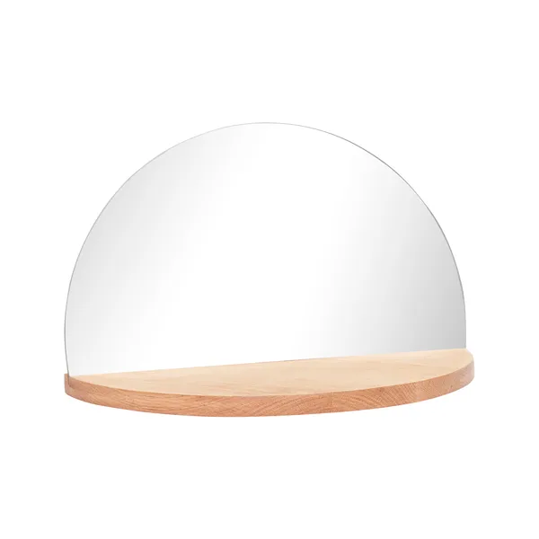 Hylla med spegel 40x20xh25 cm, Natur
