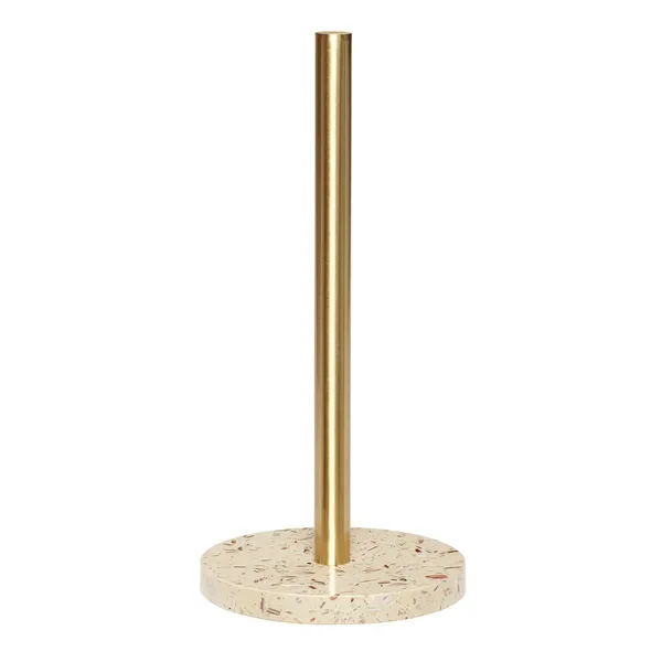 Köksrullehållare 29 cm, Marmor-mässing
