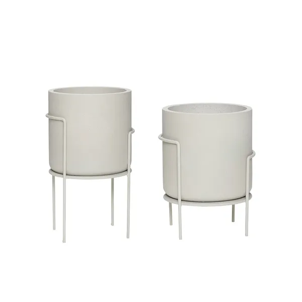 Kruka med ben 2-pack