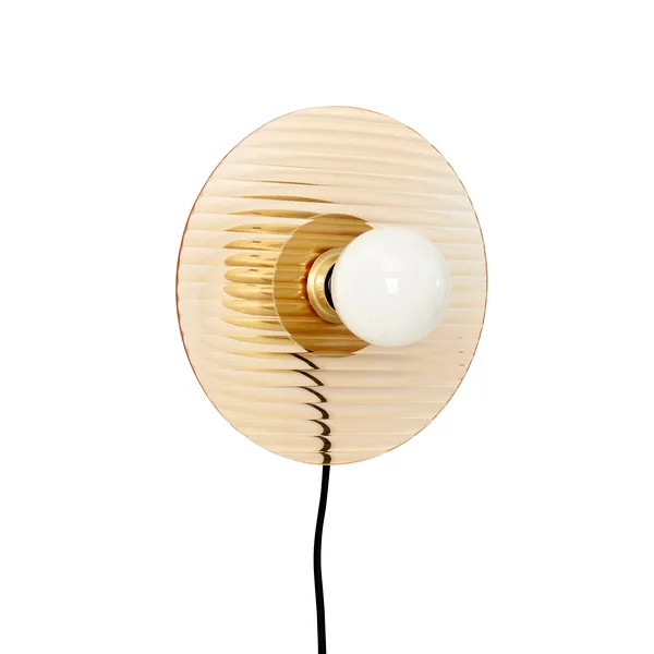 Vägglampa Ø25 cm, Amber