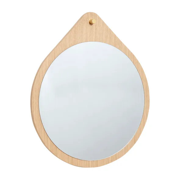Väggspegel Ø64 cm, Natur