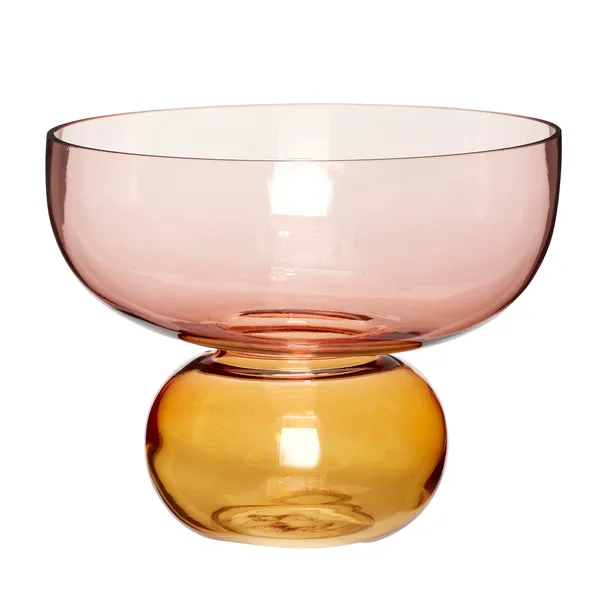 Vas Ø25 cm, Rosa-bärnsten
