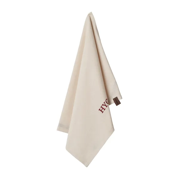 Humdakin Embroidered kökshandduk, Off white