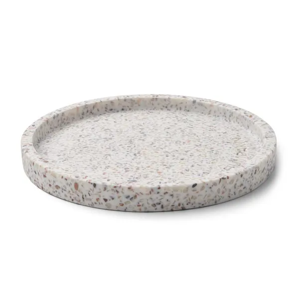 Humdakin Terrazzo rund bricka Ø20 cm, White