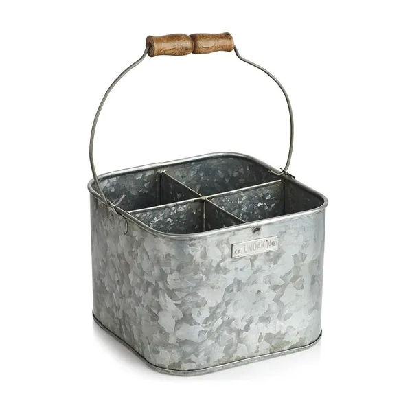 Humdakin zink bucket förvaringslåda, 25x25 cm