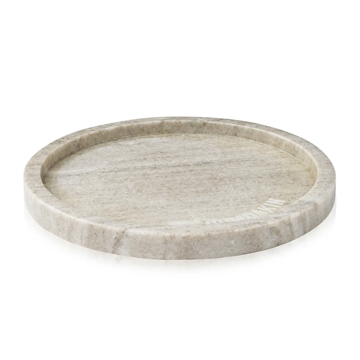 Humdakin Plateau rond en marbre Humdakin Ø22 Brown