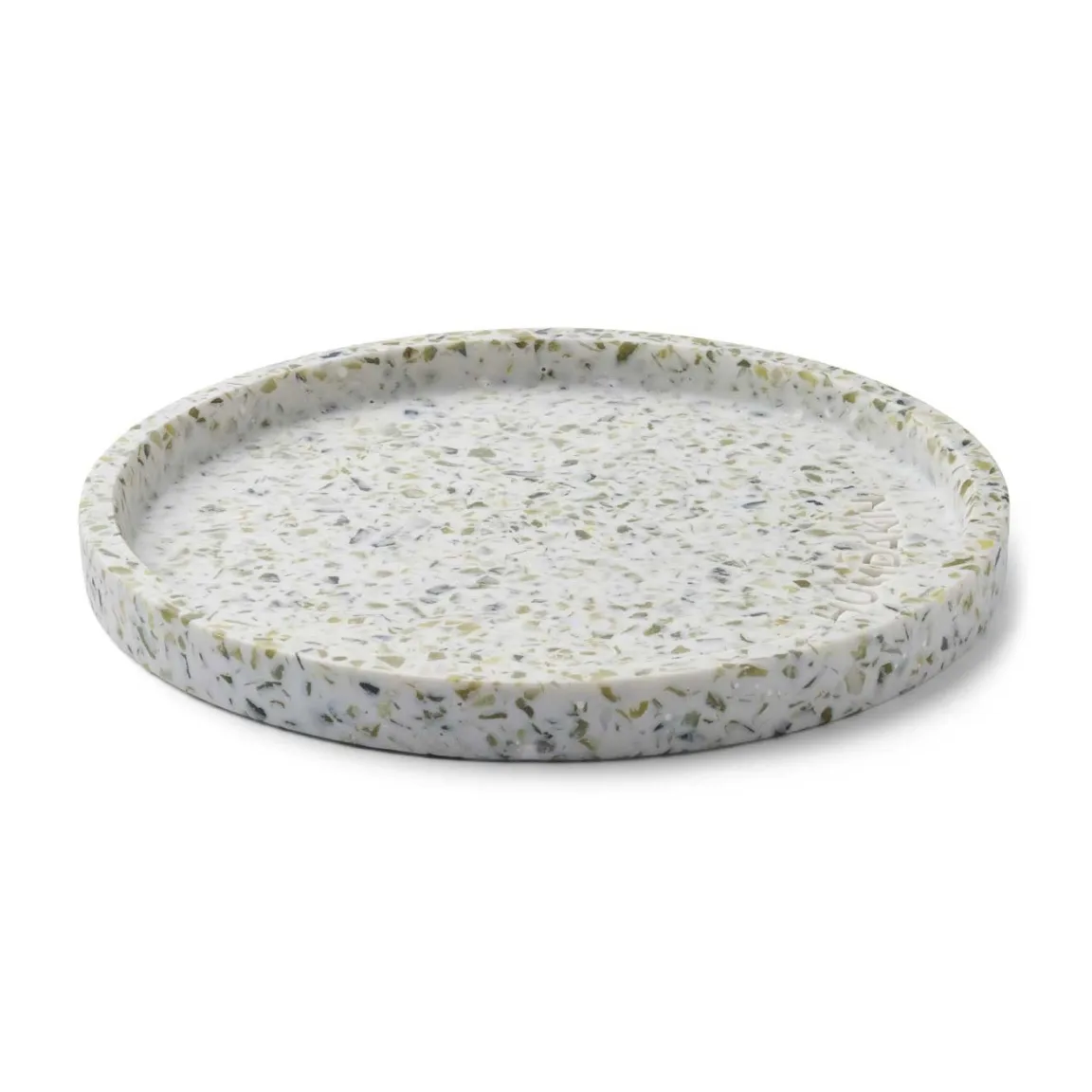 Humdakin Plateau rond Humdakin Terrazzo Ø Green-white