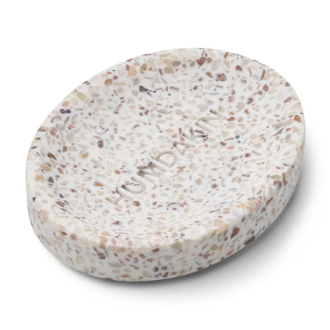 Humdakin Porte savon Humdakin Terrazzo cm White-brown