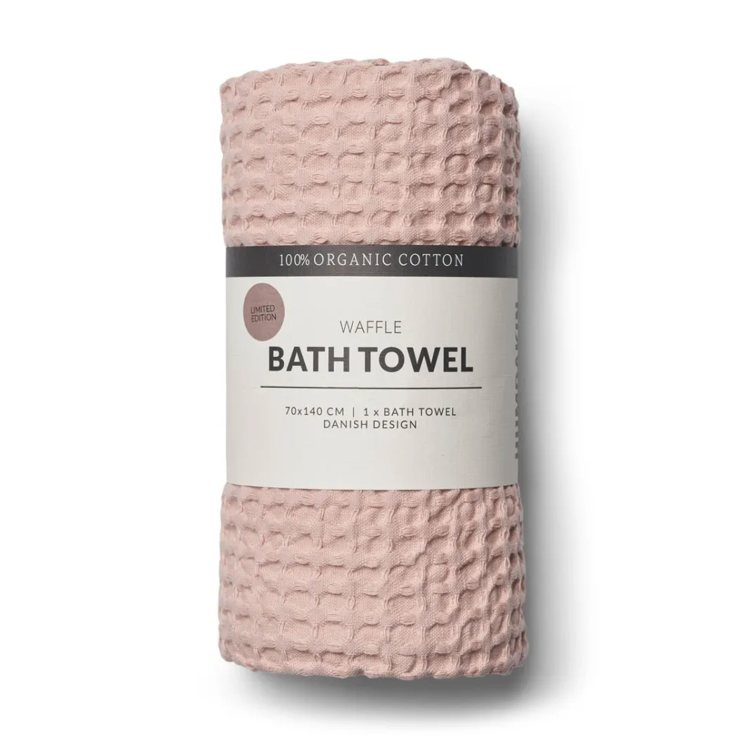 Humdakin Serviette de bain Humdakin Waffle cm Blush