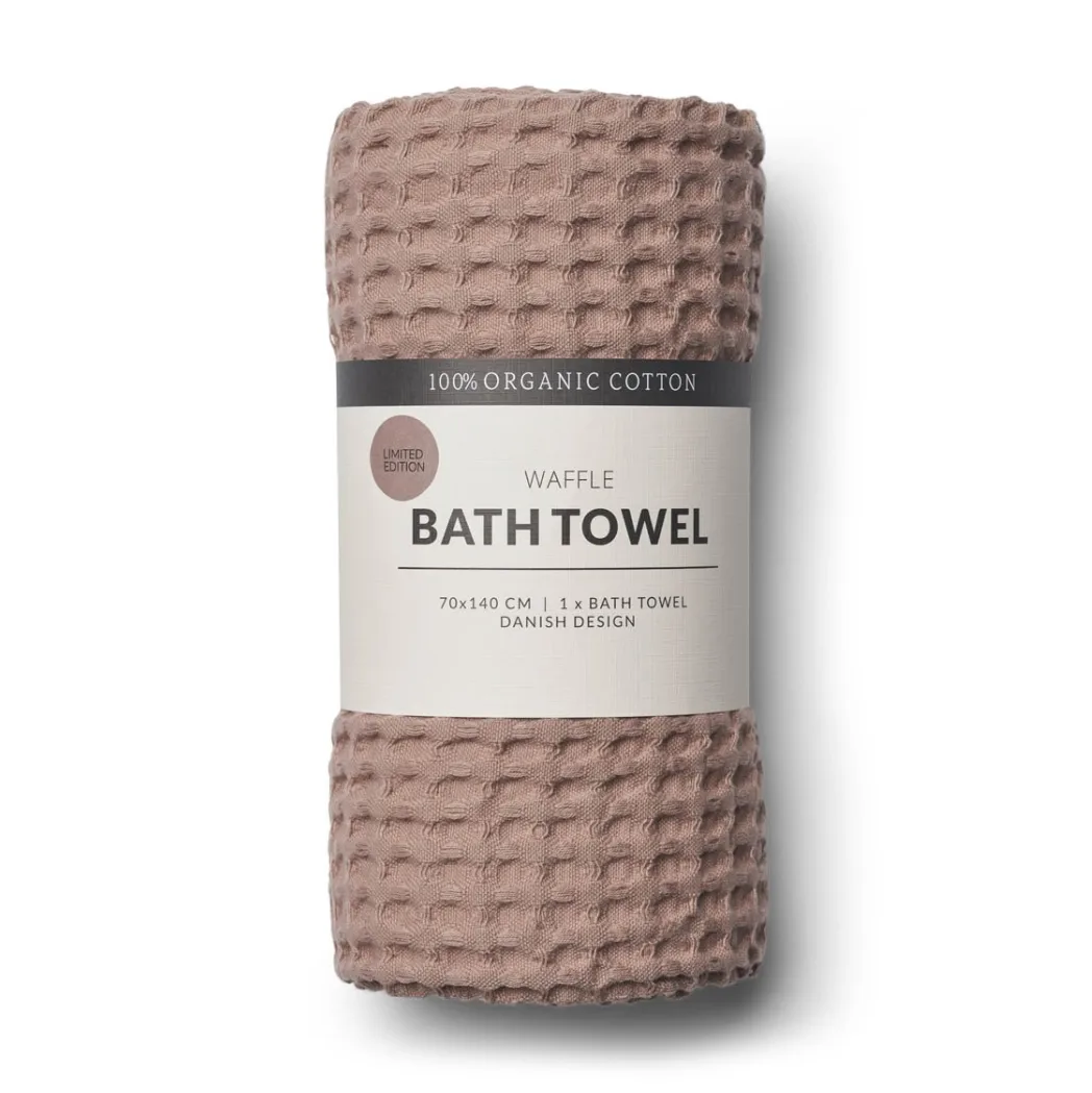 Humdakin Serviette de bain Humdakin Waffle cm Latte