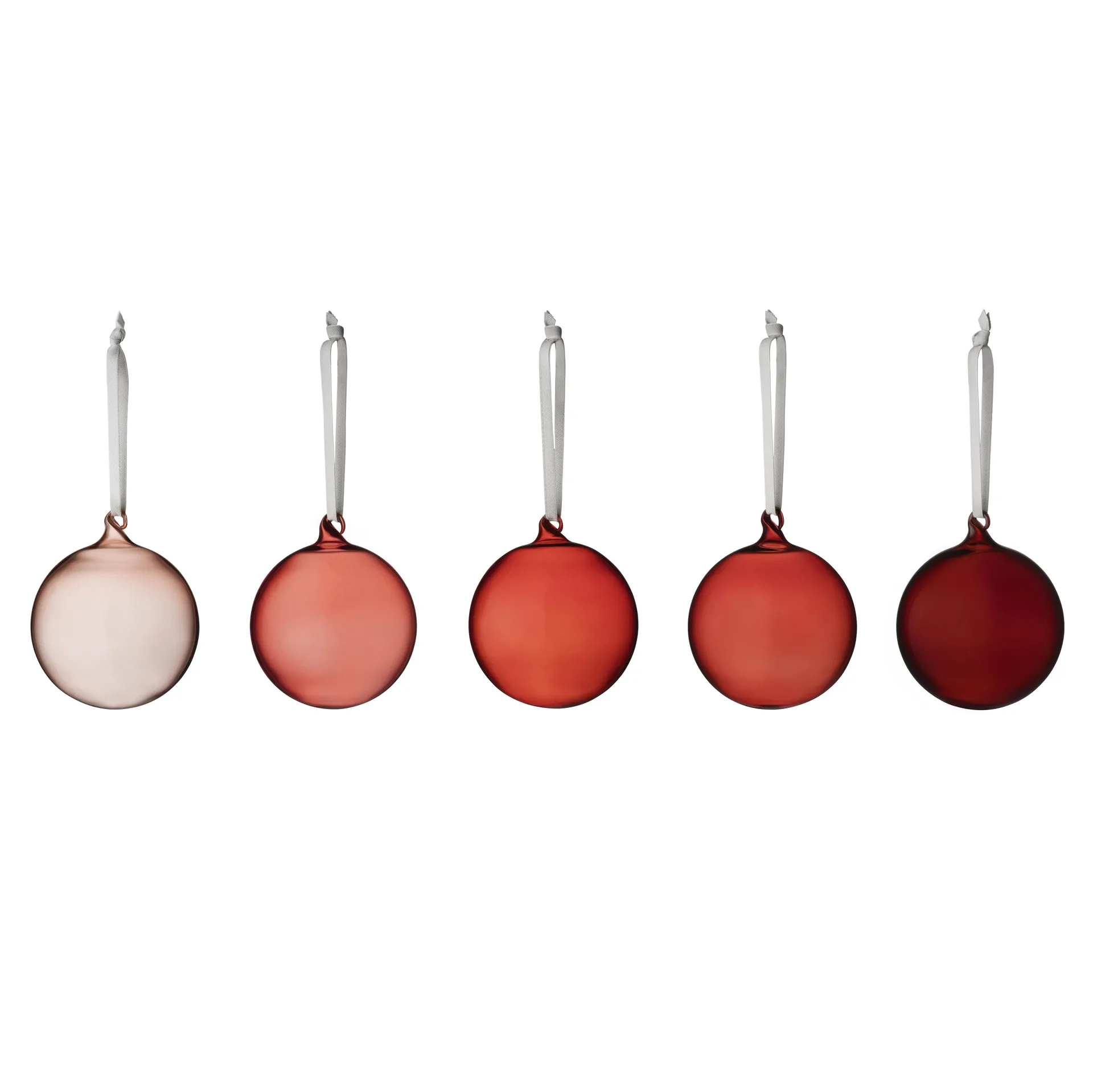 Iittala Boule de Noël Iittala 80 mm lot de 5 Rouge