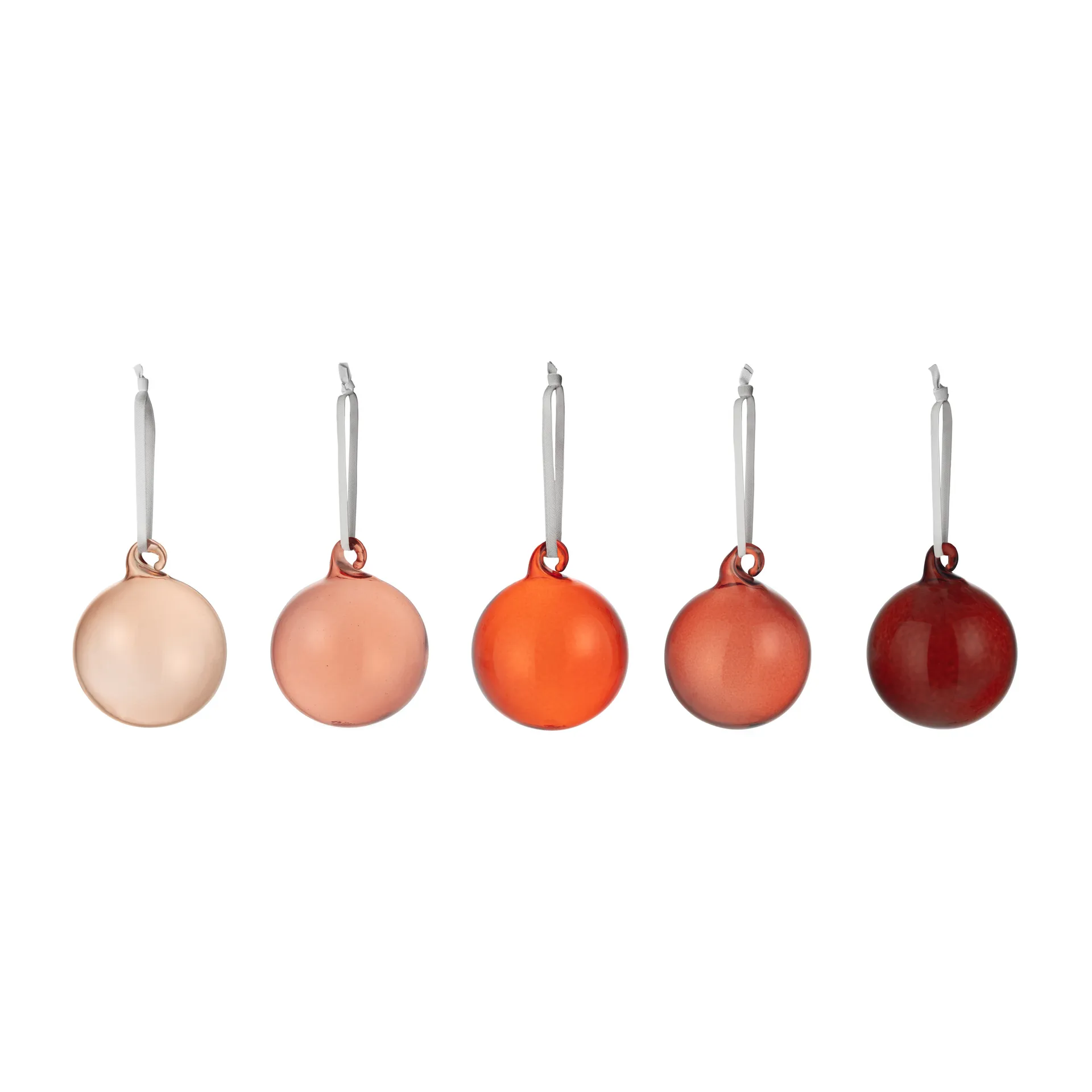 Iittala Boule de Noël Iittala Verre 40 mm 5 Pièces Rouge