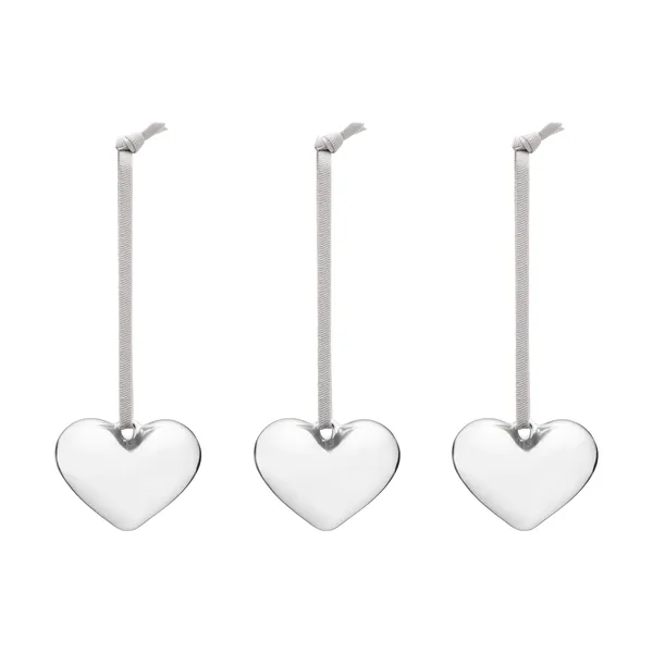 Iittala glashjärta, Spegel, 5 cm, 3-pack