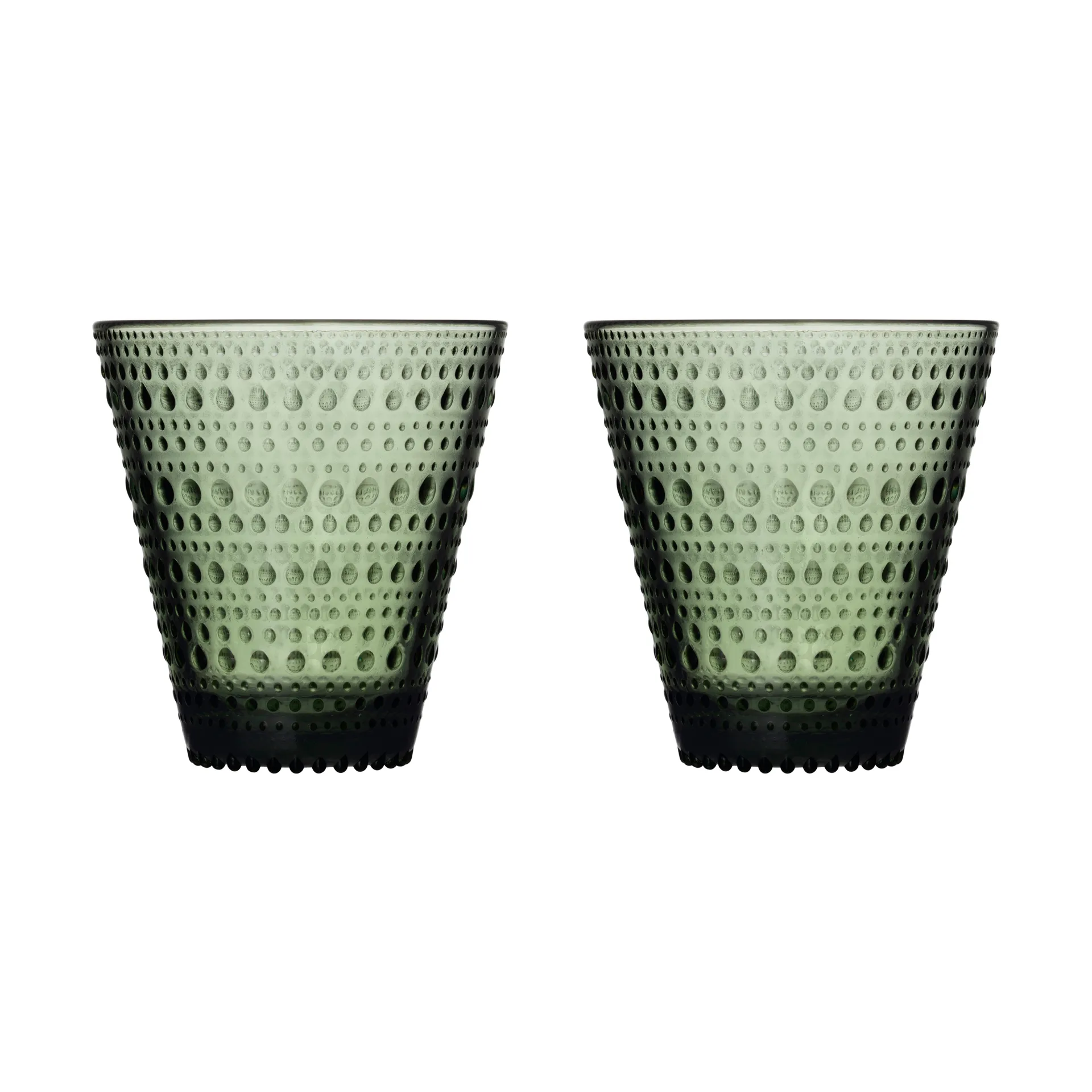 Iittala Kastehelmi glas 30 cl 2 stk Fyrretræsgrøn
