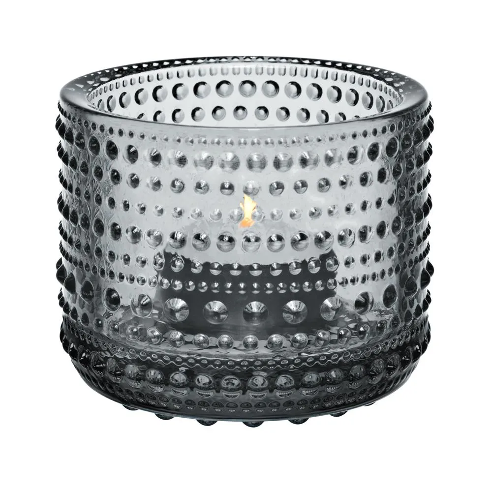 Iittala Kastehelmi waxinelichthouder grey (grijs)