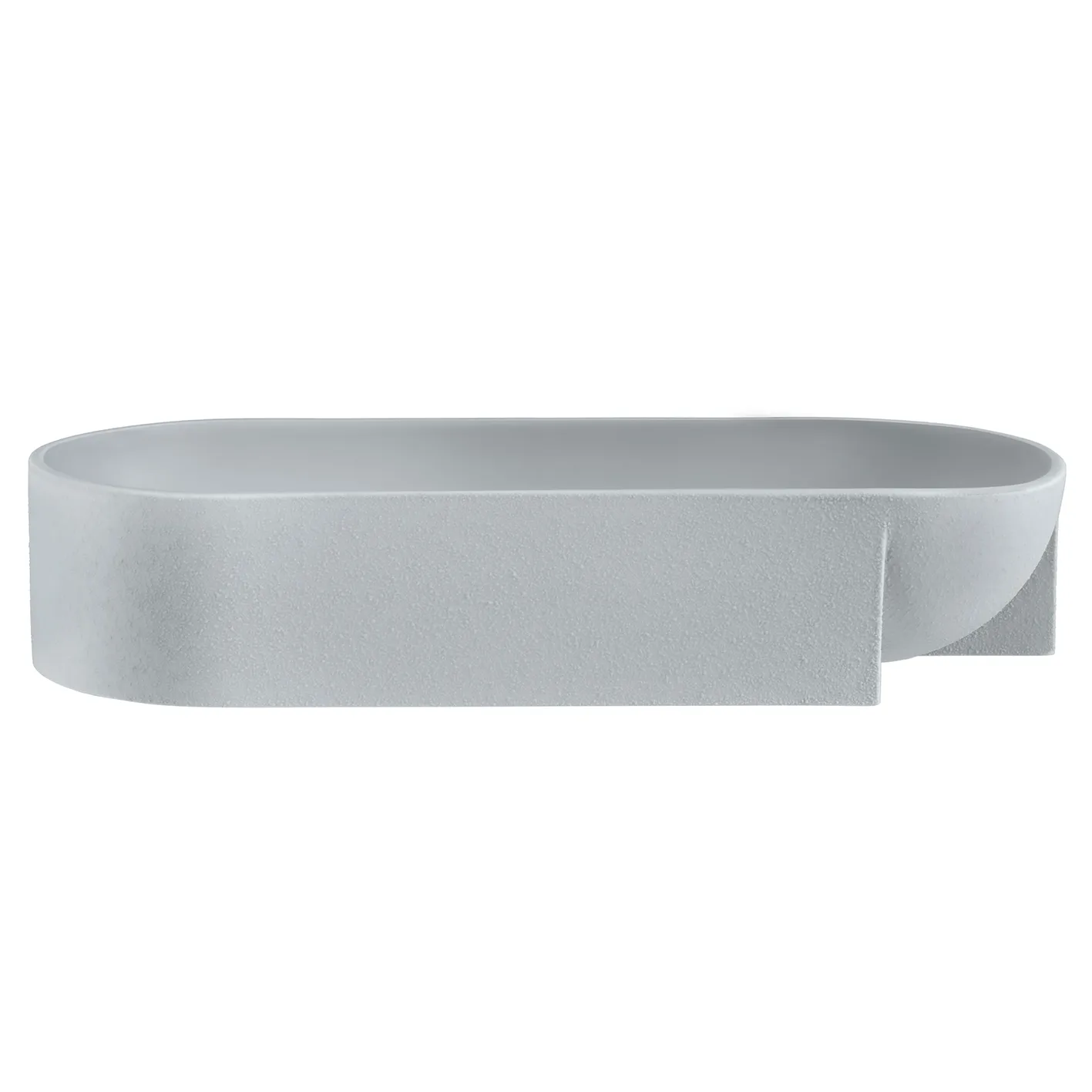 Iittala Kuru keramikskål 7,5x37 cm Lysegrå