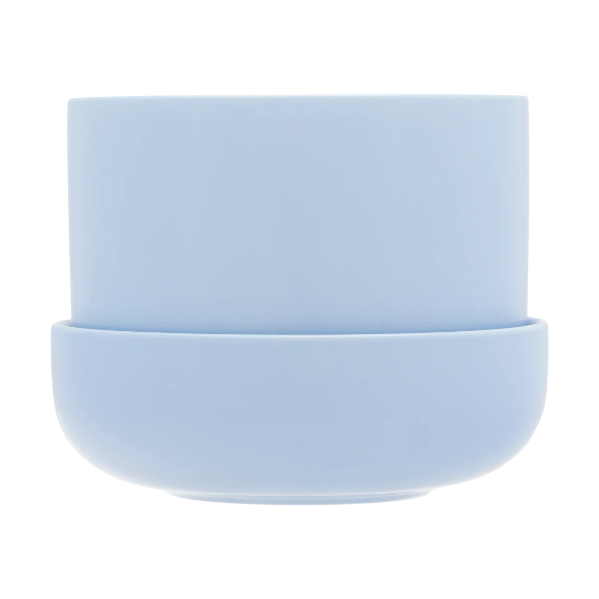 Iittala Nappula krukke med underskål Ø17 cm h13 cm Aqua