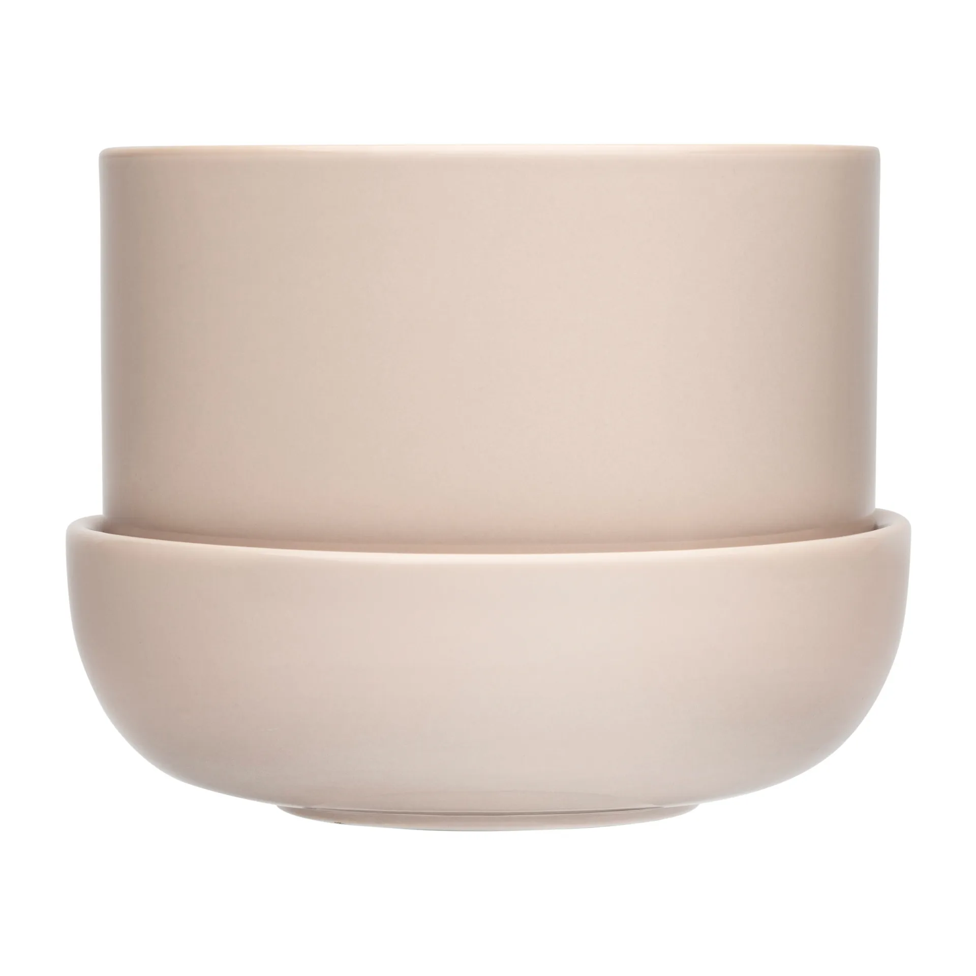 Iittala Nappula krukke med underskål Ø17 cm h13 cm Beige billede
