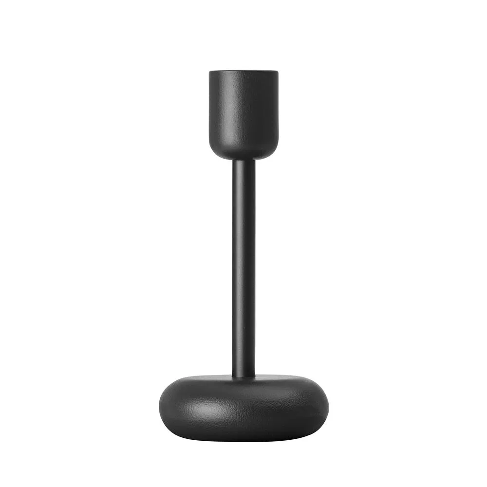 Iittala Nappula ljusstake m&ouml;rkgr&aring; stor 183 mm