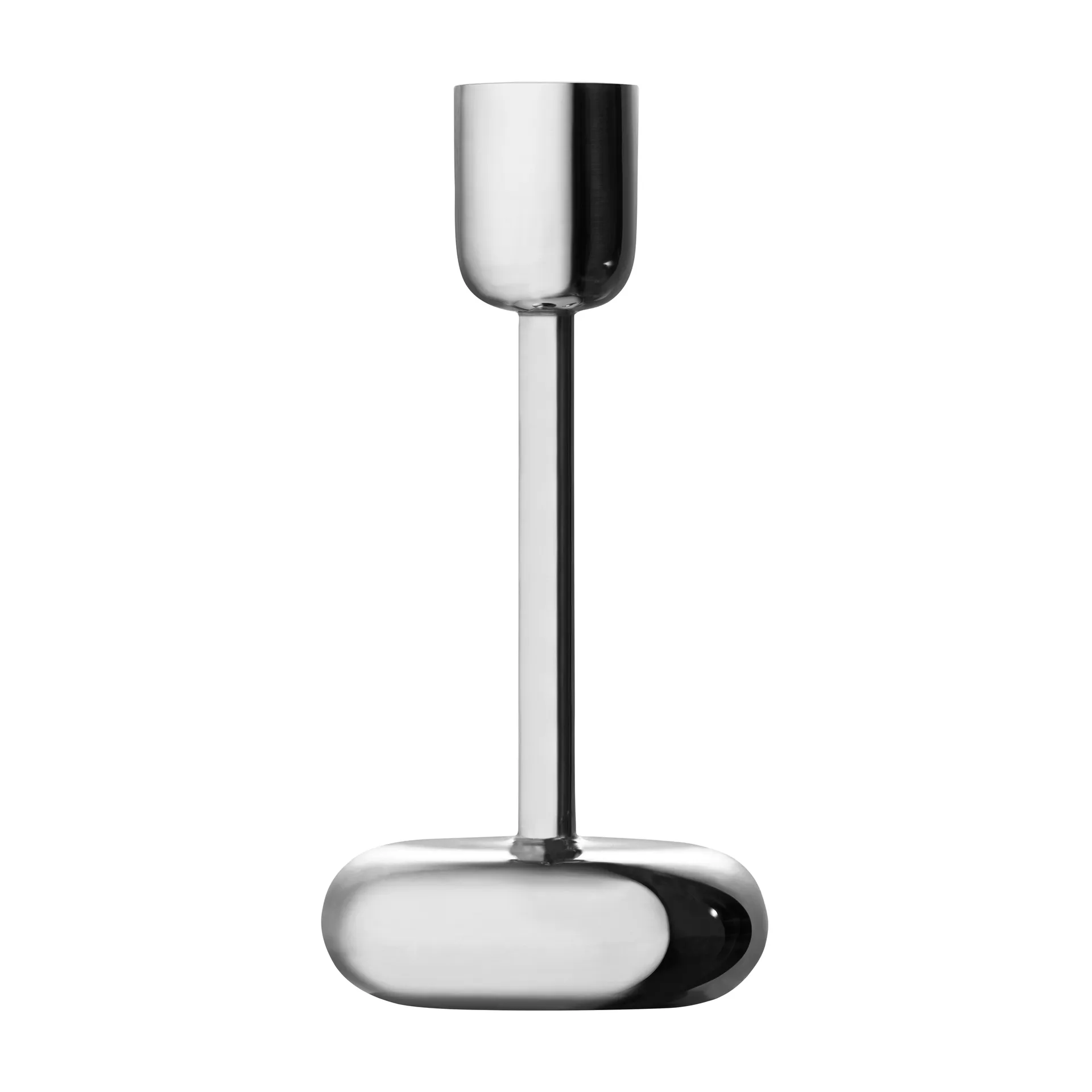 Iittala Nappula lysestage stål stor 183 mm