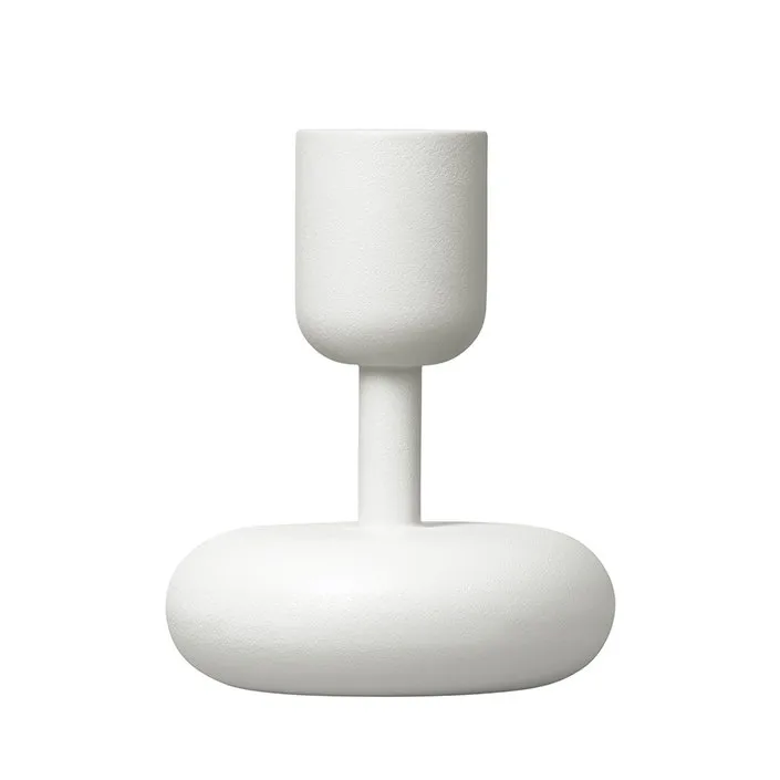 Iittala Nappula lysestake hvit liten 107 mm