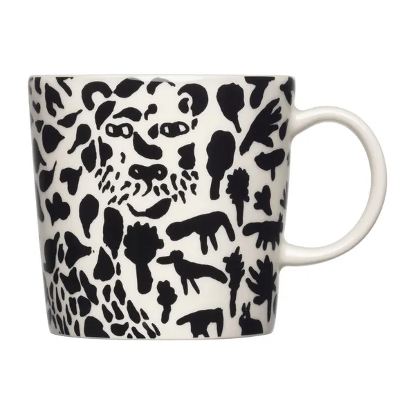Oiva Toikka Cheetah mugg 30 cl, Svart