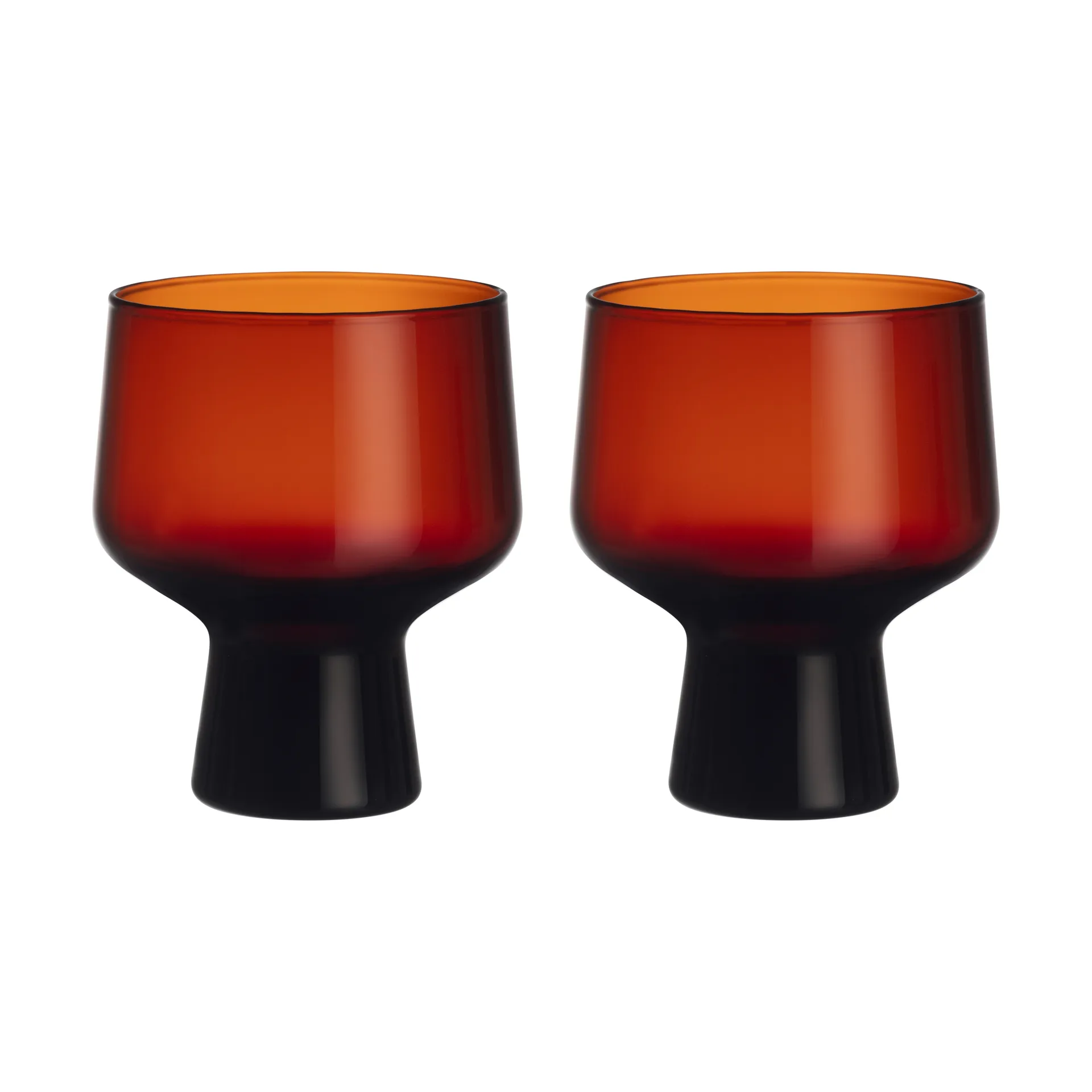Iittala Solare glas på fod 29 cl 2-pak Kobber