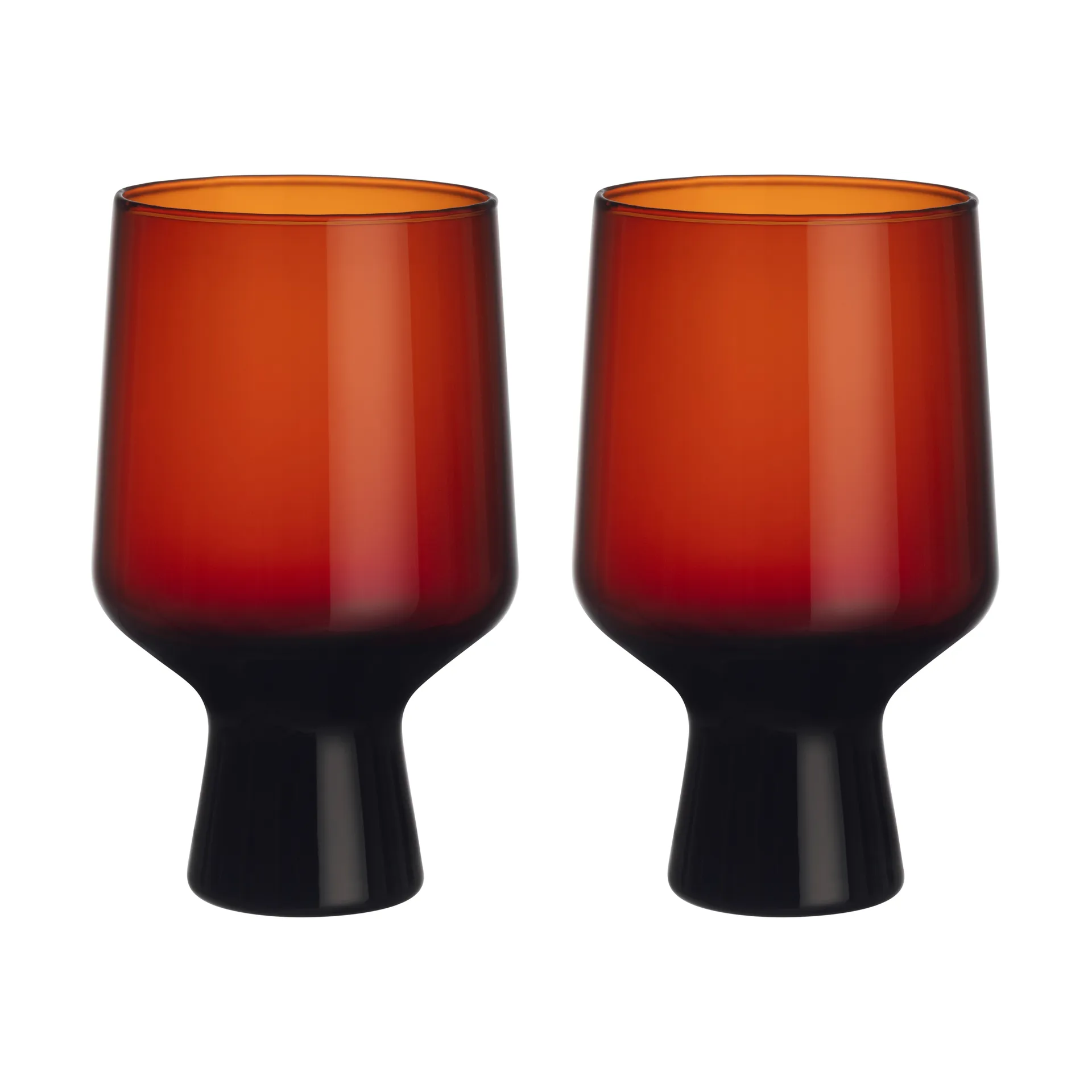 Iittala Solare glas på fod 40 cl 2-pak Kobber