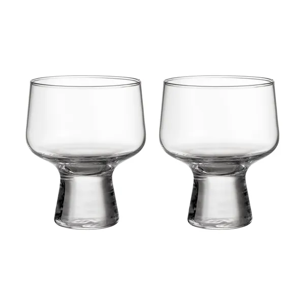 Solare glas på fot 29 cl 2-pack, Klar