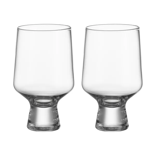 Solare glas på fot 40 cl 2-pack, Klar