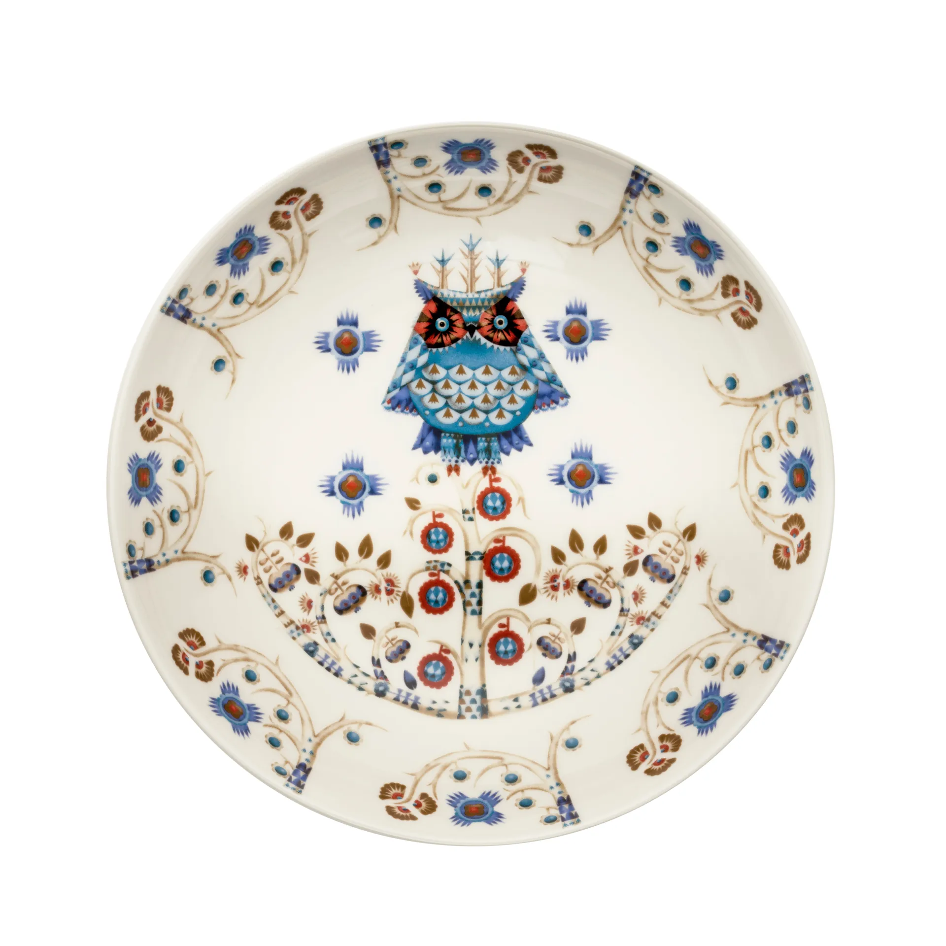 Iittala Taika djup tallrik 20 cm vit m&ouml;nstrad