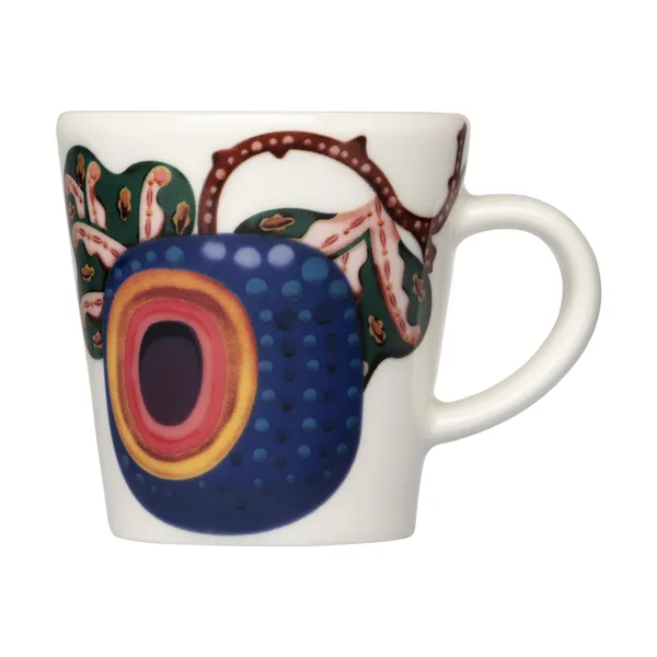 Taika Sato espressokopp 10 cl, Vit-flerfärgad