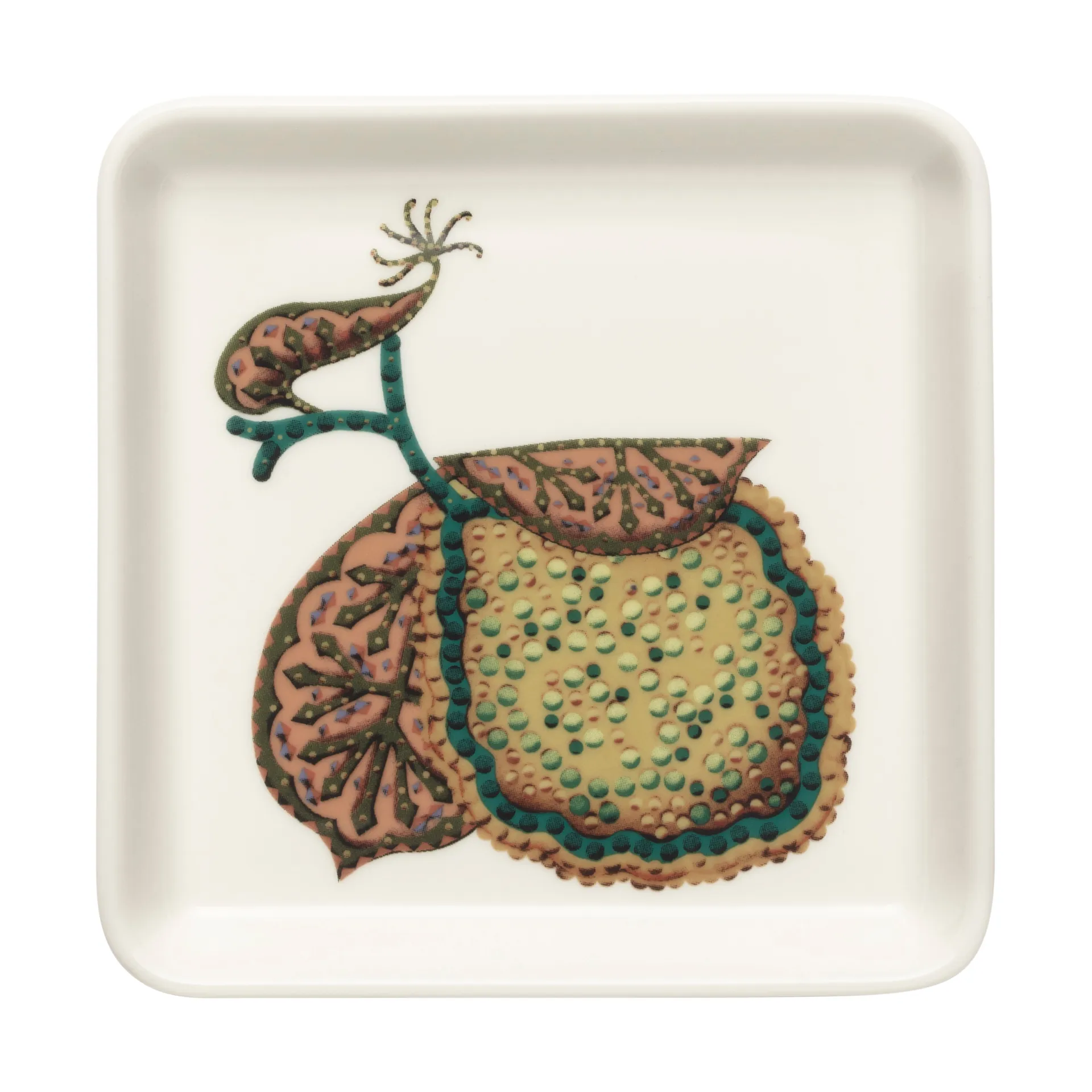 Iittala Taika Sato tallerken 12x12 cm Hvid-flerfarvet