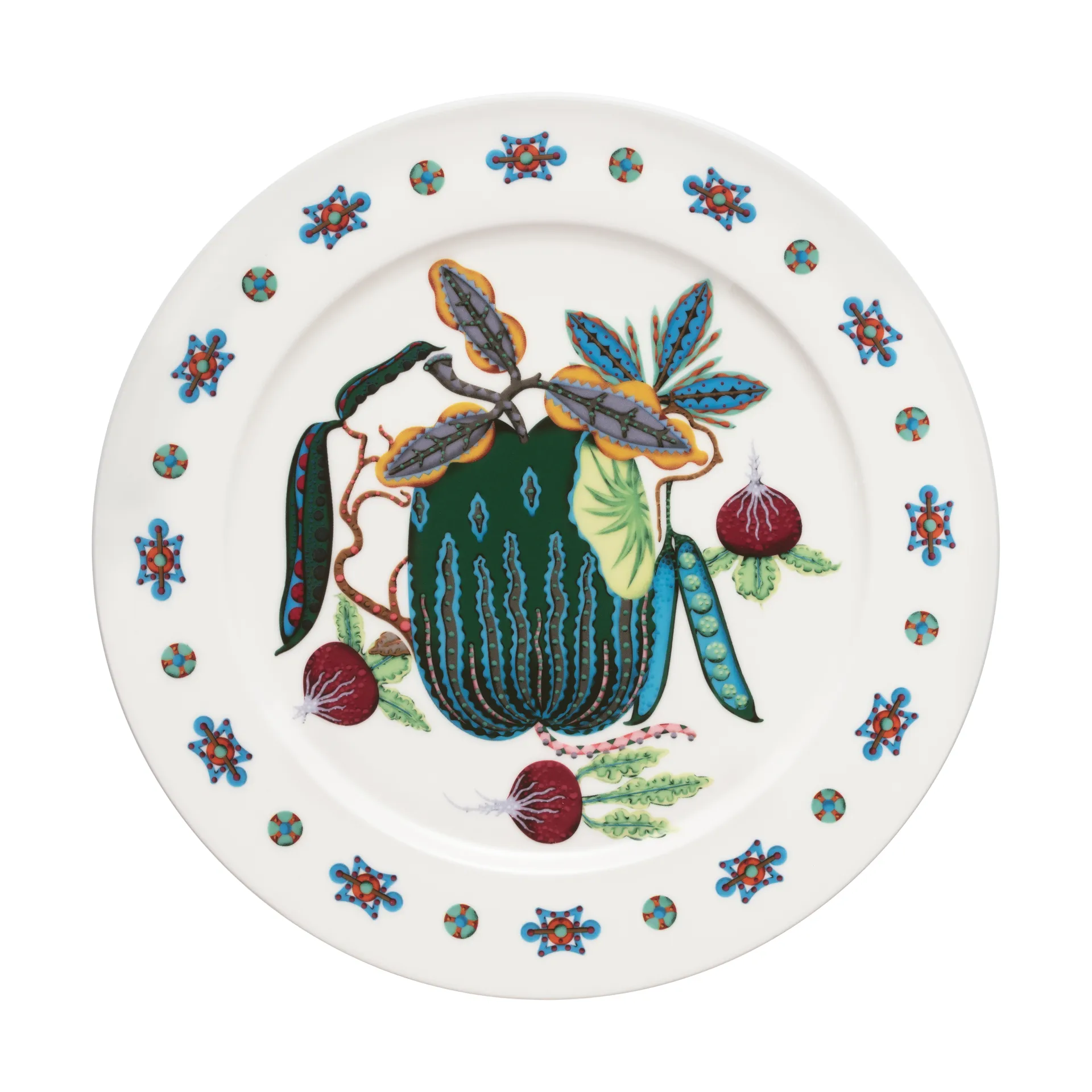 Iittala Taika Sato tallerken Ø27 cm Hvid-flerfarvet