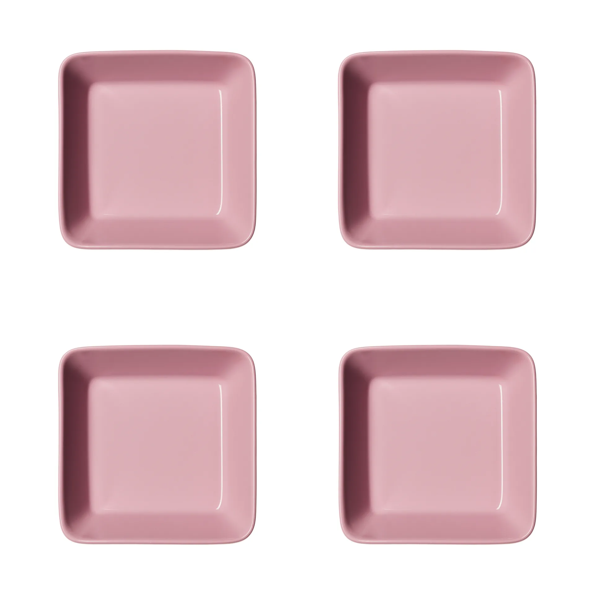 Iittala Teema tallerken firkantet Rose, 12x12 cm 4-pak stk.