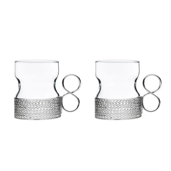 Tsaikka glas med hållare 23 cl 2-pack