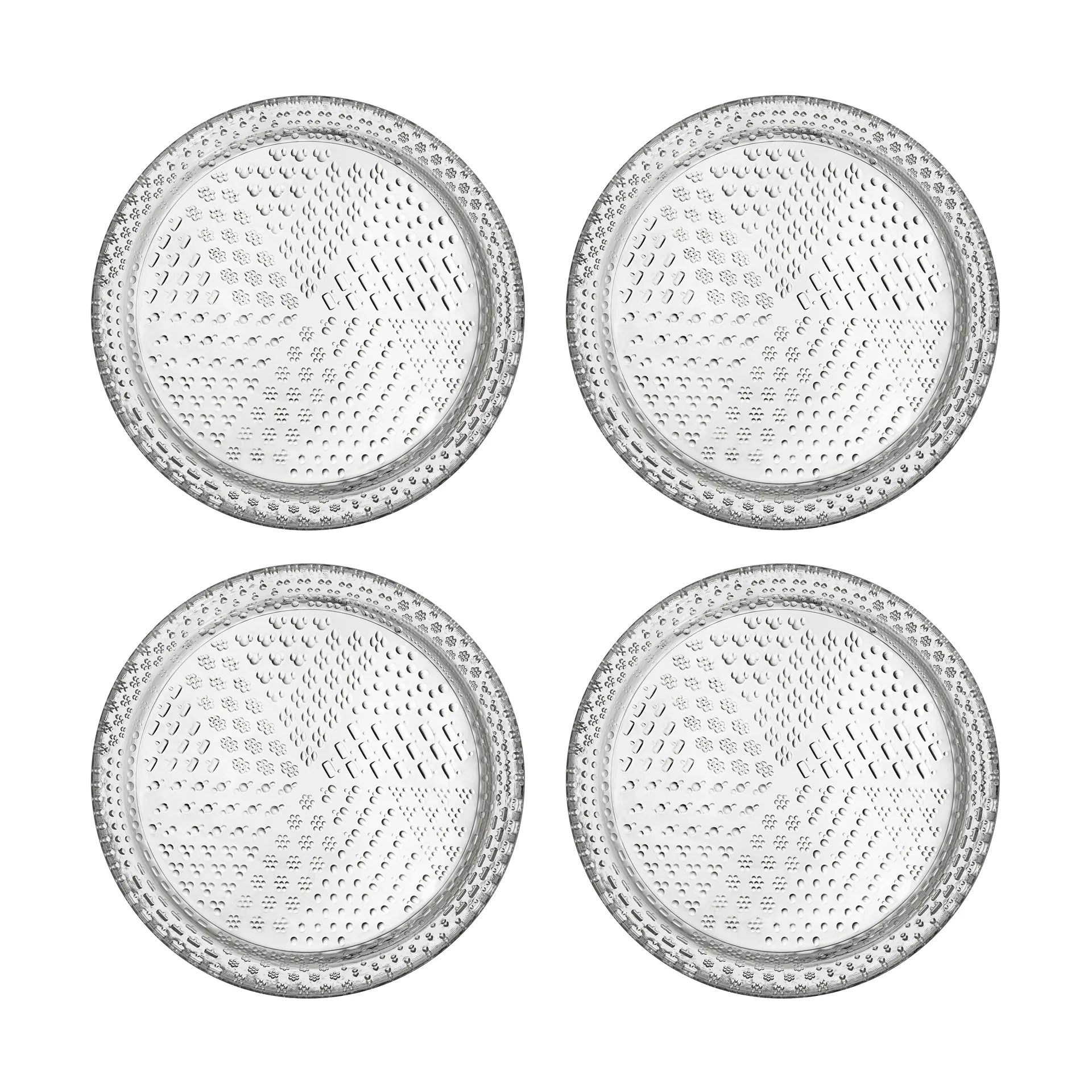 Iittala Tundra assiett &Oslash;15 cm 4-pack Klar