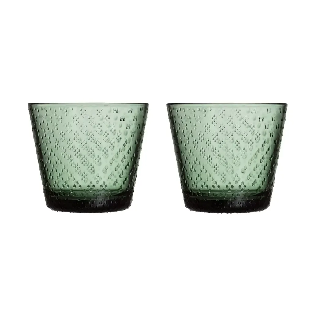 Iittala Tundra glas 29 cl 2-pak Fyrretræsgrøn