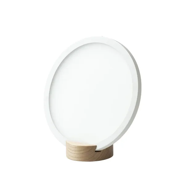 Epic bordslampa, vit, lampfot ask