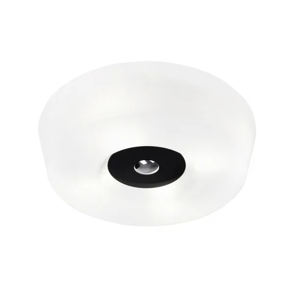 Yki 600 plafond, vit, svart detalj