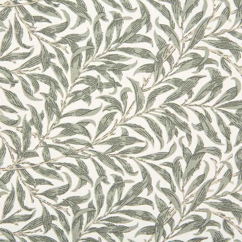 Jakobsdals Tissu Ramas Vert olive-Blanc