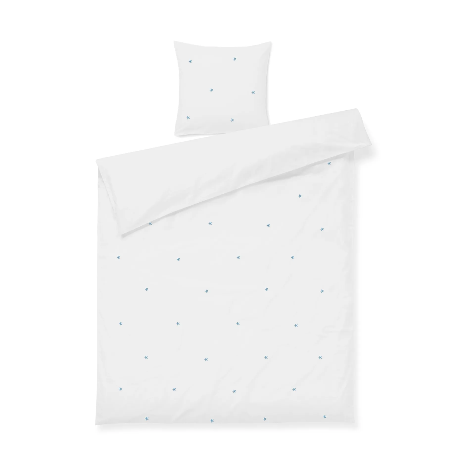 Juna Ensemble de lit Daisy cm Blanc-bleu clair