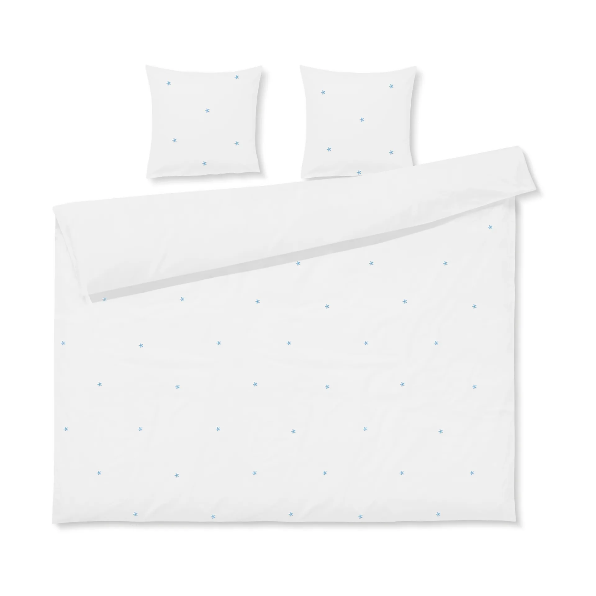 Juna Ensemble de lit Daisy cm Blanc-bleu clair — vue 3