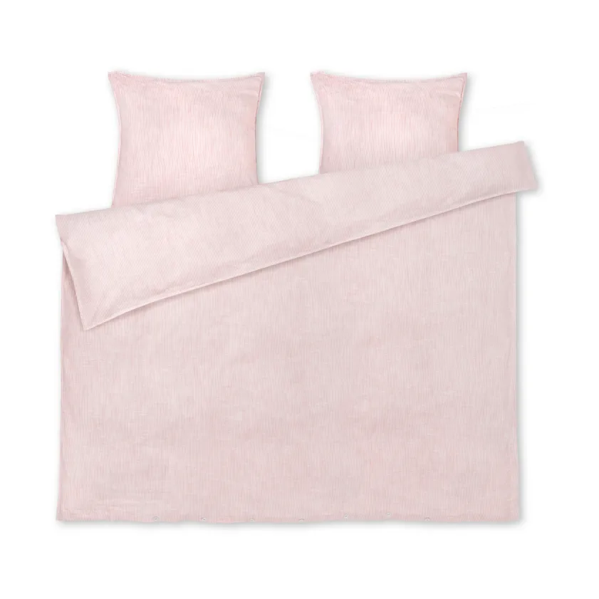Juna Ensemble de lit Monochrome Lines cm Rose-blanc